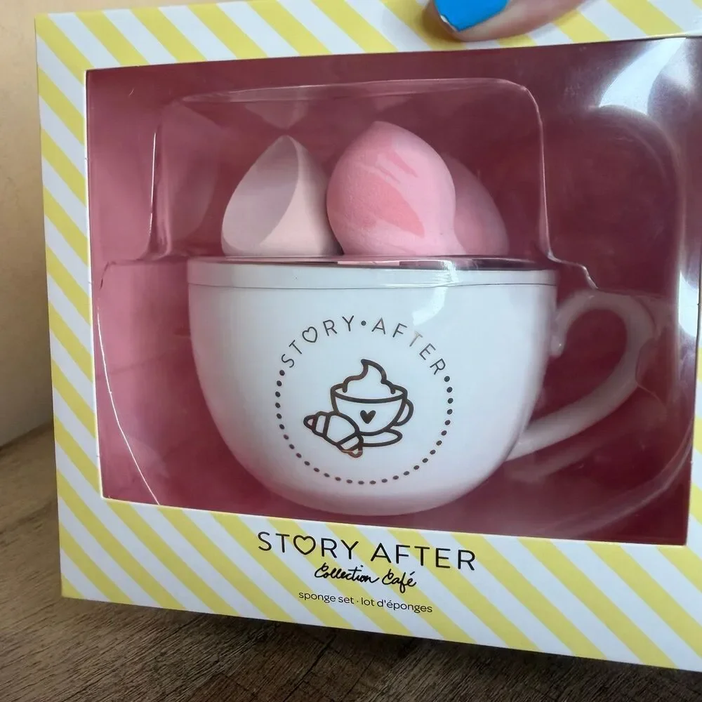 Claire's Story After Collection Café pink sponge gift set
